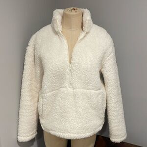 Soma Pullover Long Sleeve 3/4 Zip Sherpa Size S